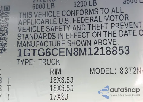 2021 GMC Canyon 4Wd Short Box Elevation z USA, uszkodzony, nr VIN 1GTG6CEN8M1218853